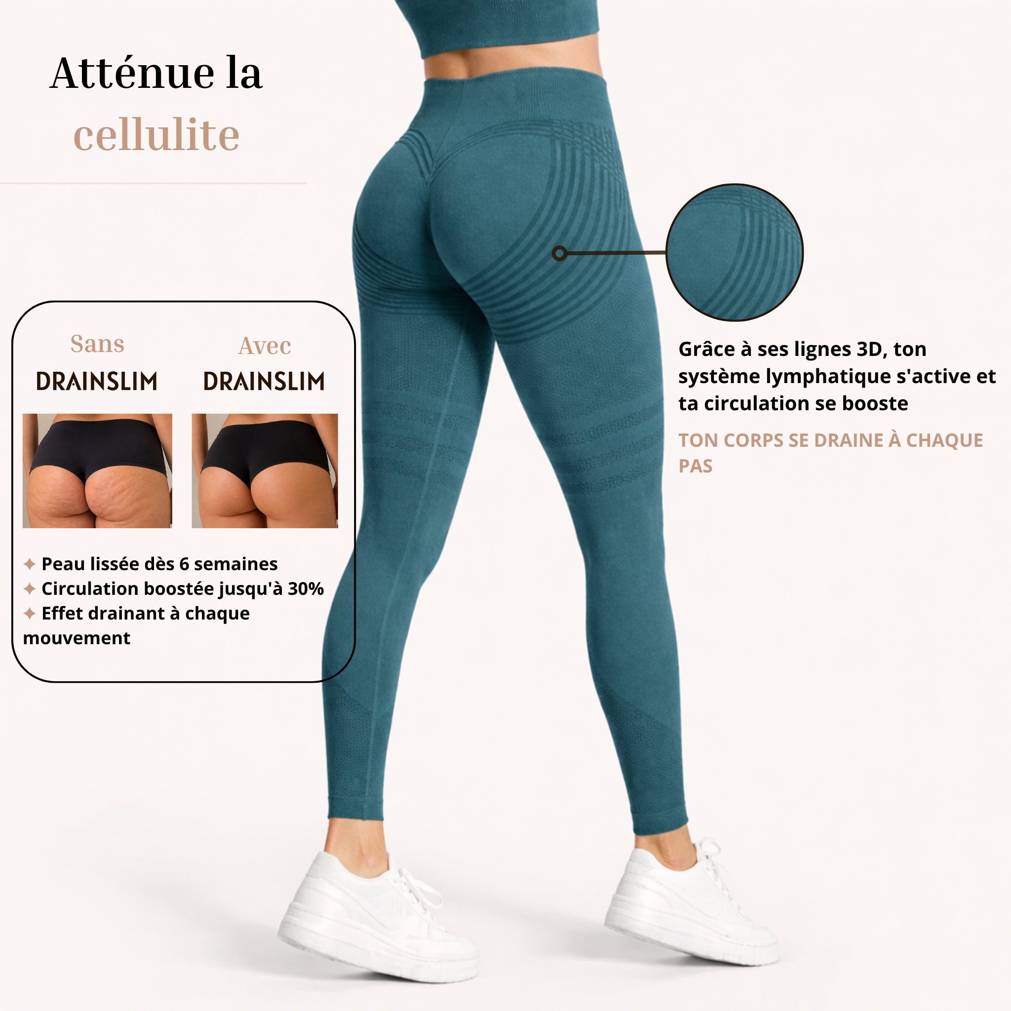 Legging 3D - anti-cellulite
